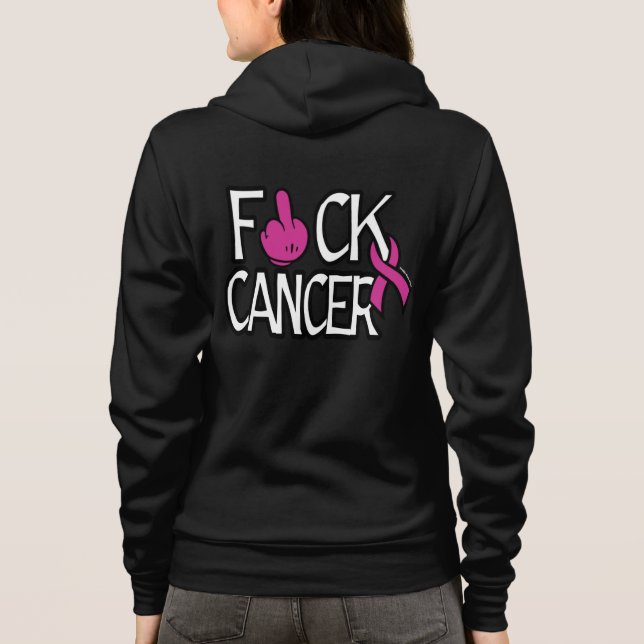 Sudadera CÁNCER DE F#CK... Cáncer de mama (Reverso)