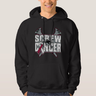 Sudadera Cáncer de garganta del tornillo