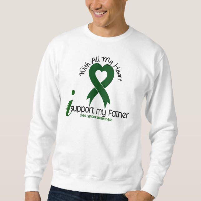 Sudadera CÁNCER de HÍGADO apoyo a mi padre (Anverso)