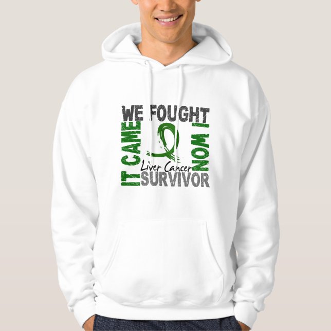Sudadera Cáncer de hígado del superviviente 5 (Anverso)