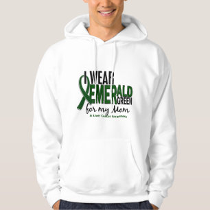 Sudadera Cáncer de hígado llevo el verde esmeralda para m