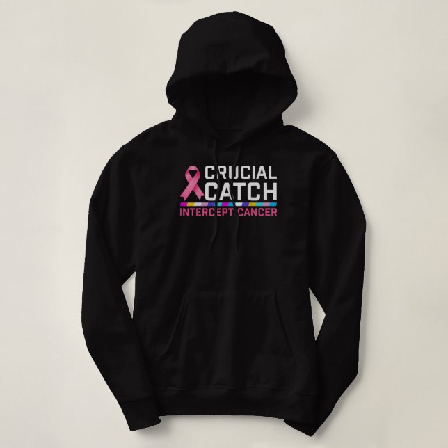 Sudadera Cáncer de interceptación de capturas cruciales (Diseño del anverso)
