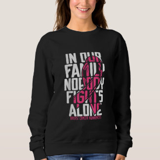 Sudadera Cáncer de Mama Apoyo Cáncer de Mama Familiar Rosa