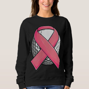 Sudadera cáncer de mama rosa de golf para mujeres