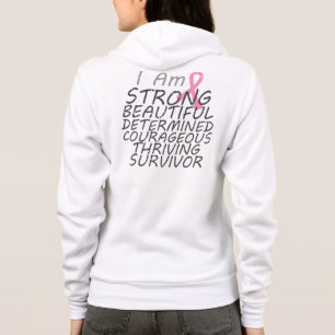 Sudadera Cáncer de pecho soy superviviente fuerte