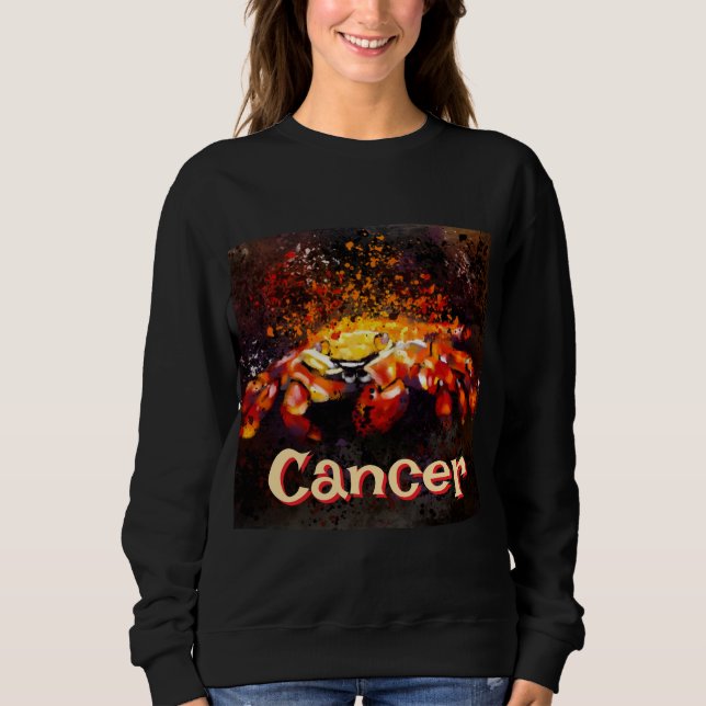 Sudadera Cáncer de playa costera cangrejo náutico personali (Anverso)