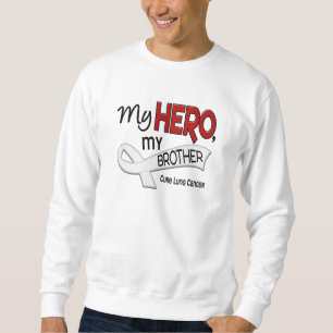 Sudadera Cáncer de pulmón MI HÉROE MI BROTHER 42