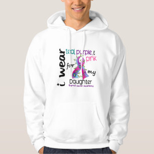 Sudadera Cáncer de tiroides llevo la cinta para mi hija 43