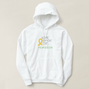 Sudadera cáncer infantil. #teamName personalizado Pullover