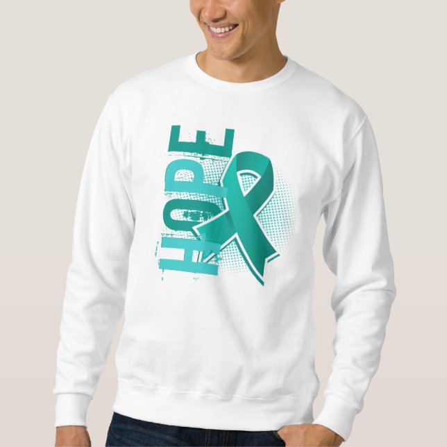 Sudadera Cáncer ovárico de la esperanza 2 (Anverso)