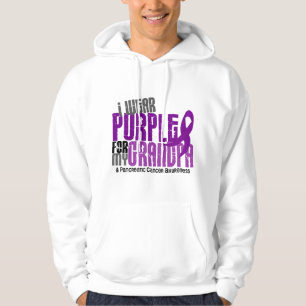 Sudadera Cáncer pancreático llevo la púrpura para mi abu