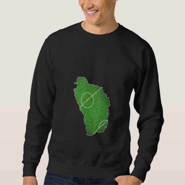 Sudadera Cancha de fútbol de Dominica (Anverso)
