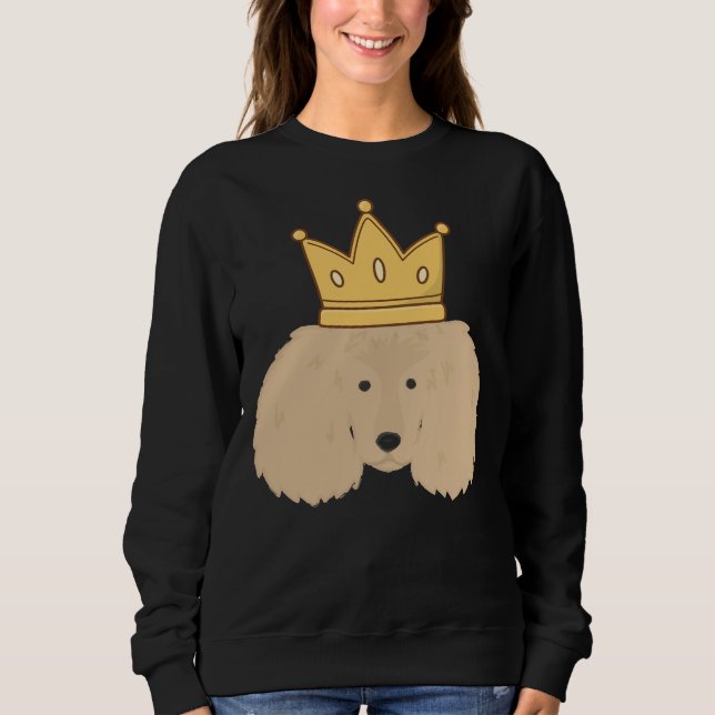 Sudadera Canción de cara corta con corona (Anverso)