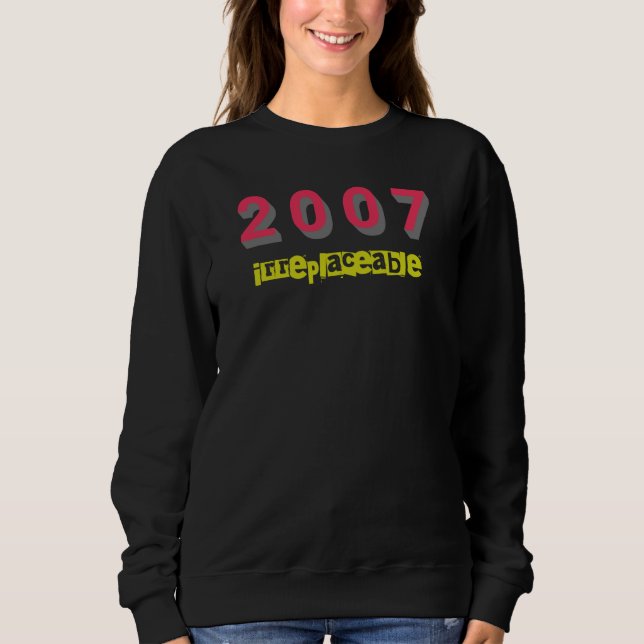 Sudadera Canción principal de 2007, Irremplazable (Anverso)