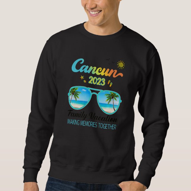 Sudadera Cancun Mexico Family Trip 2023 Outfit Premium_3 (Anverso)