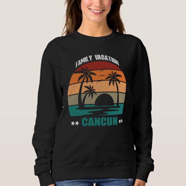 Sudadera Cancun Mexico Summer Family Couple Matching Holida (Anverso)