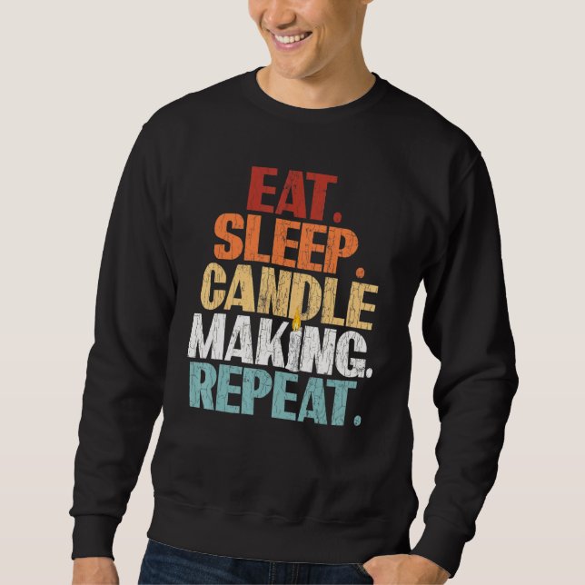 Sudadera Candlemaker Comer Velas De Sueño Haciendo Gráfico  (Anverso)