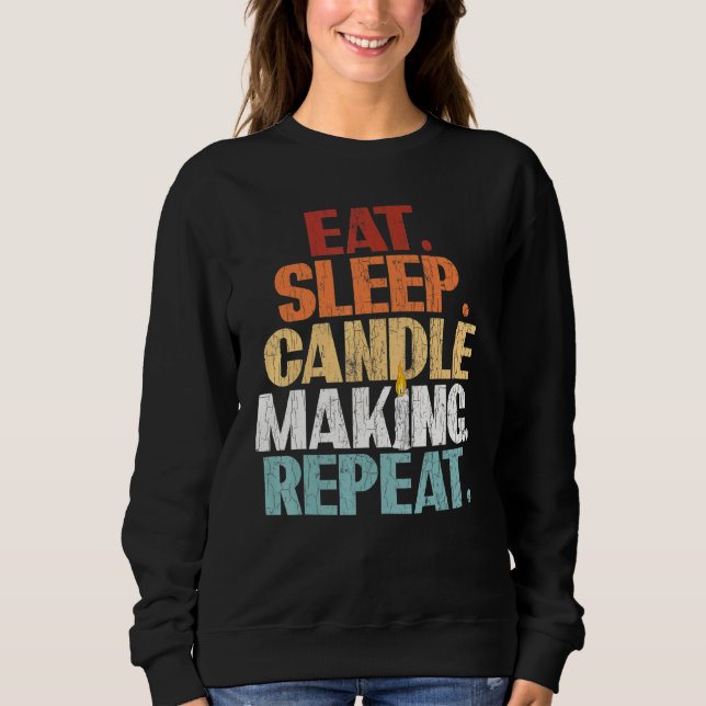 Sudadera Candlemaker Comer Velas De Sueño Haciendo Gráfico  (Anverso)
