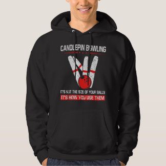 Sudadera Candlepin Bowling tamaño de bolas divertida Nueva