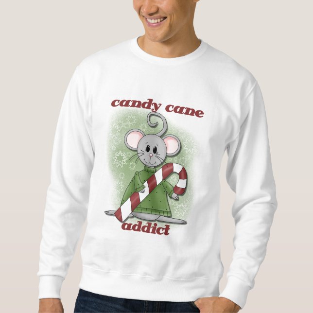 Sudadera Candy Cane Addict Tshirts y regalos (Anverso)