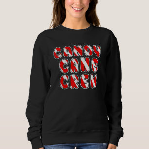 Sudadera Candy Cane Crew Navidades Dulce Matanza Familiar C