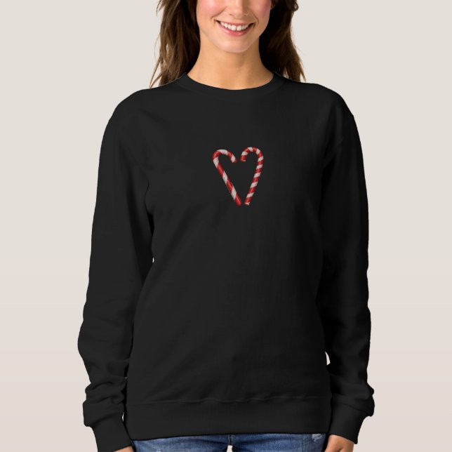 Sudadera Candy Cane Heart Sweet Christmas Holiday (Anverso)