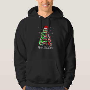 Sudadera Candy Cane Santa Hat Gracioso Árbol de Navidad Fel