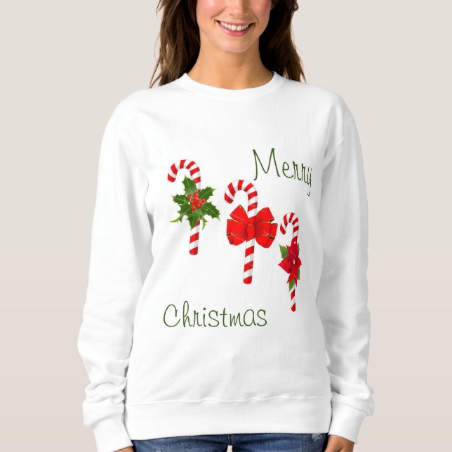 Sudadera Candy Canes Sweatshirt (Anverso)