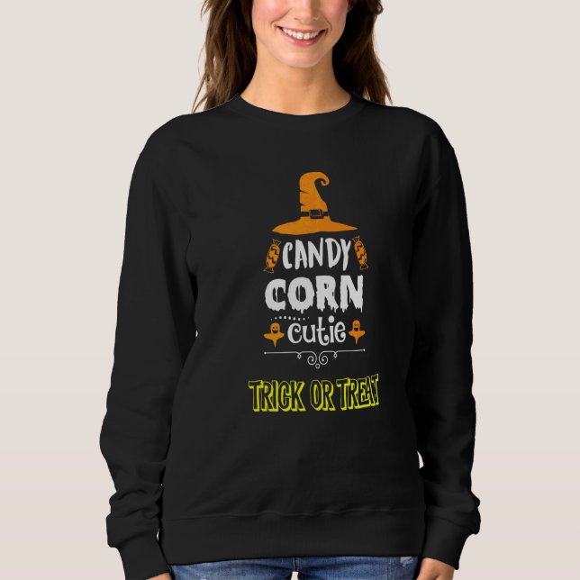 Sudadera Candy Corn Cutie Truco o Trato (Anverso)