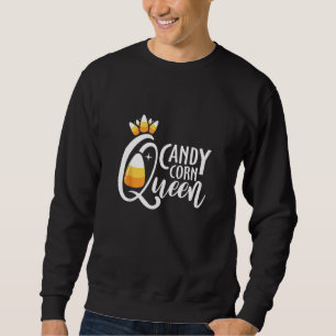 Sudadera Candy Corn Queen Graciosa disfraz de Halloween