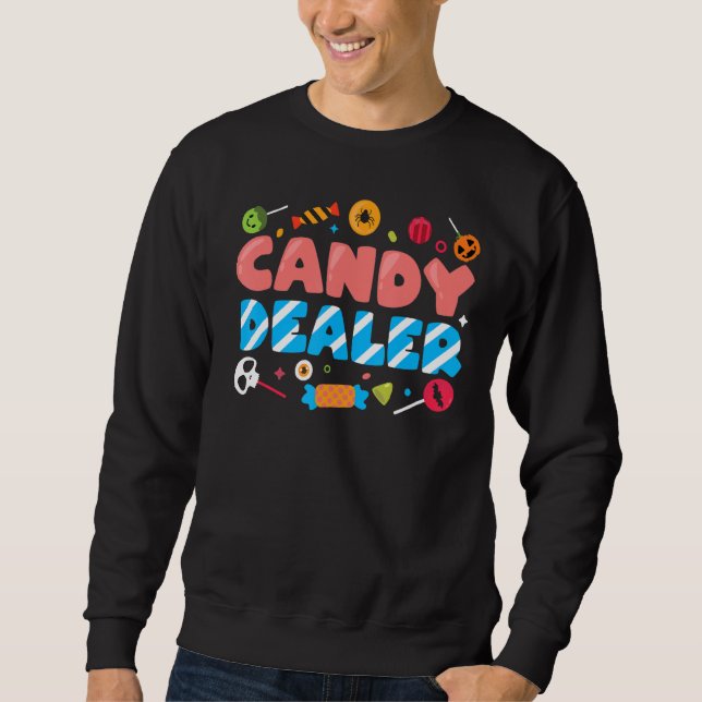 Sudadera Candy Dealer Cute Divertido Truco O Trate Hallowee (Anverso)
