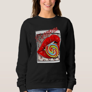Sudadera Candy Lips Lollipop Hombres Mujeres Hip Hop Idea