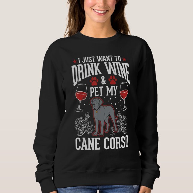 Sudadera Cane Corso And Wine Italian Moloss Cane Corso 1 (Anverso)