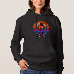 Sudadera Cane Corso Dog Moderno Estilo Urbano Sunset Retro 