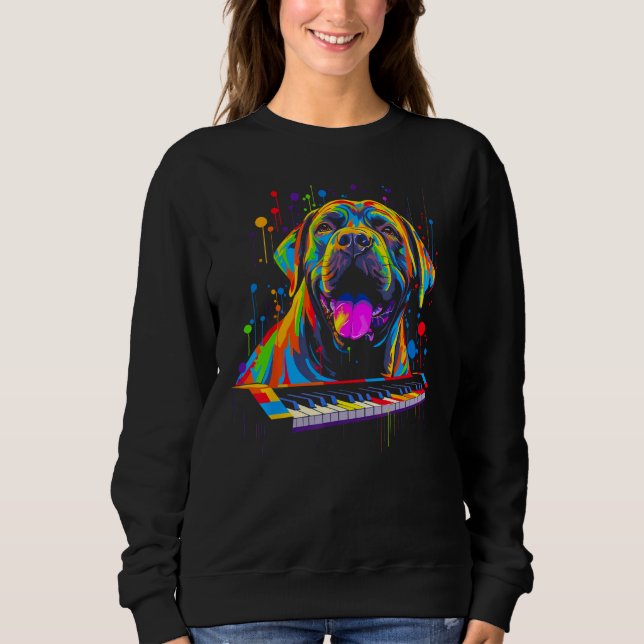 Sudadera Cane Corso Dog Piano (Anverso)
