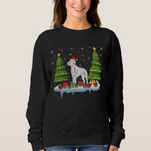 Sudadera Cane Corso Dog Xmas Árbol iluminar Hombres Mujeres