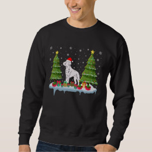 Sudadera Cane Corso Dog Xmas Árbol iluminar Hombres Mujeres