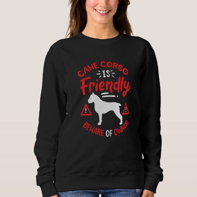 Sudadera Cane Corso Es Amistoso (Anverso)