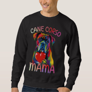 Sudadera Cane Corso Lovers Mama Color Pop Art Mujeres Caña