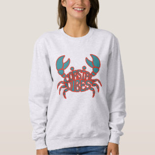Sudadera Cangrejo de Vibraciones Costeras Verano Playa