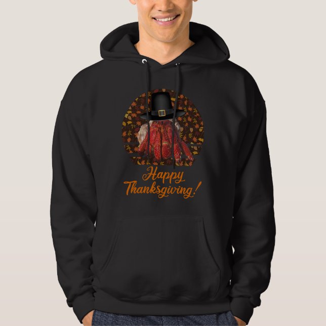 Sudadera Cangrejo ermitaño de Acción de Gracias (Anverso)