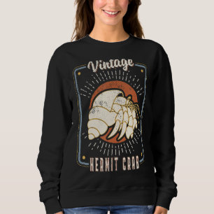 Sudadera Cangrejo ermitaño vintage retro clásico amor anima