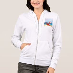 Sudadera Cangrejo Feliz en la Playa con Faro