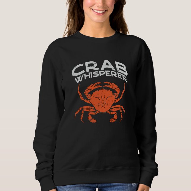 Sudadera Cangrejo Whisperer Vintage Crabbing (Anverso)