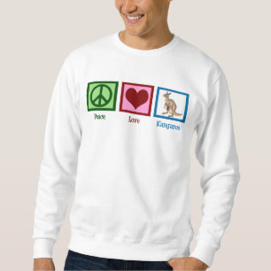 Sudadera Canguro del amor de la paz