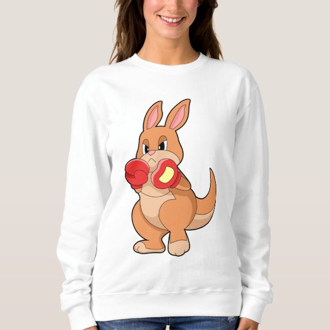 Sudadera Canguro en boxeo con guantes de boxeo (Anverso)