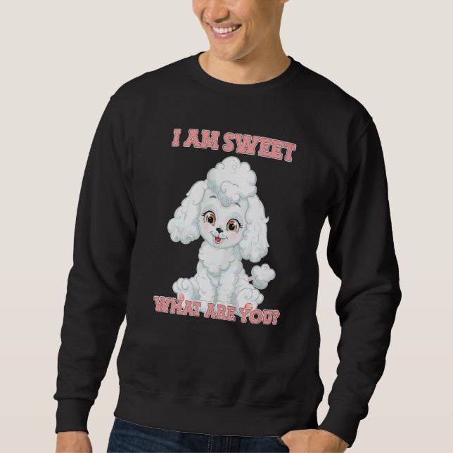 Sudadera Caniche Dulce Azucarado   (Anverso)