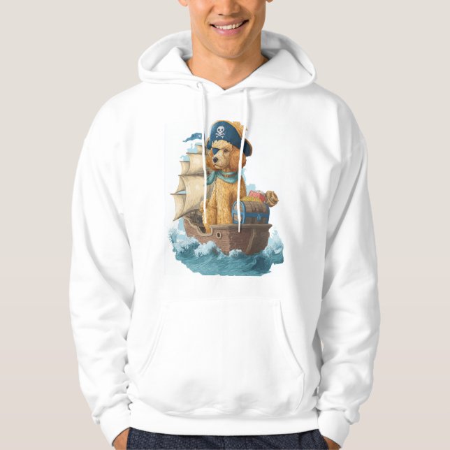 Sudadera Caniche Pirata � Perro Marino Divertido (Anverso)