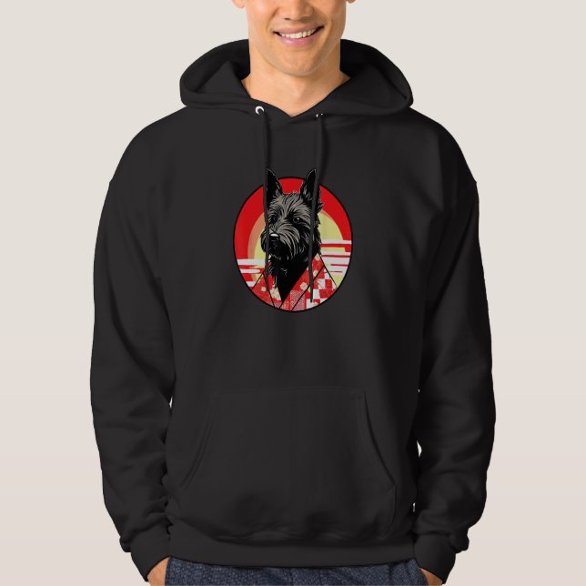 Sudadera Canina divertida de kimono de terror escocés (Anverso)
