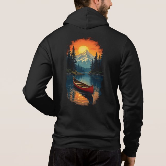 Sudadera Canoe Splash Adventure - Retro Lake Sunset (Reverso)